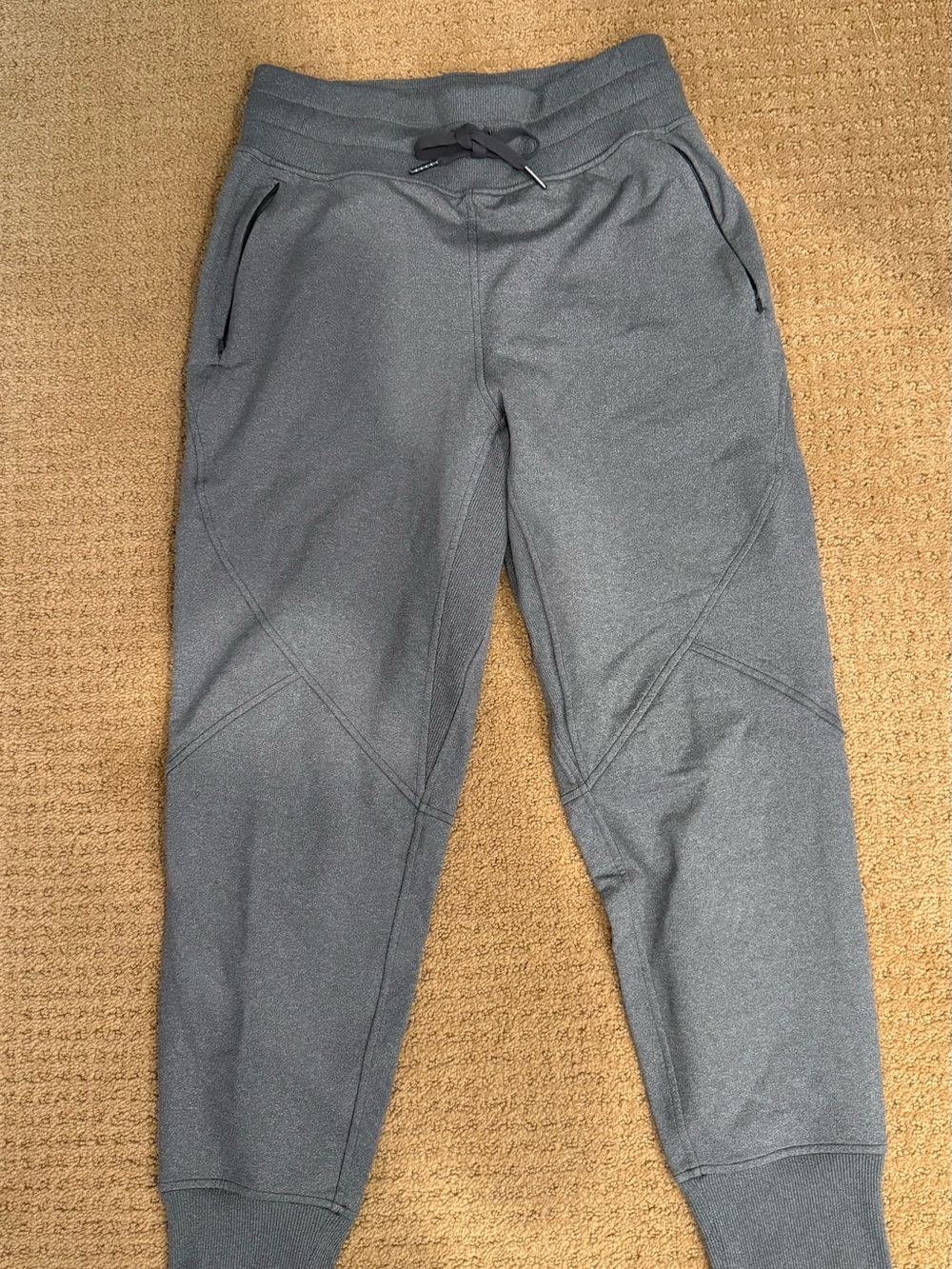 Lululemon Gray Athletic Joggers with Drawstring